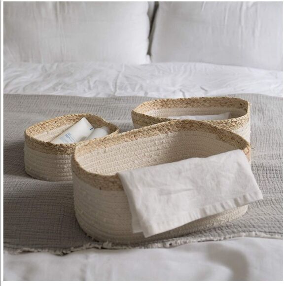 ✨7xHP✨Rope Woven Storage Baskets✨ - Picture 1 of 5